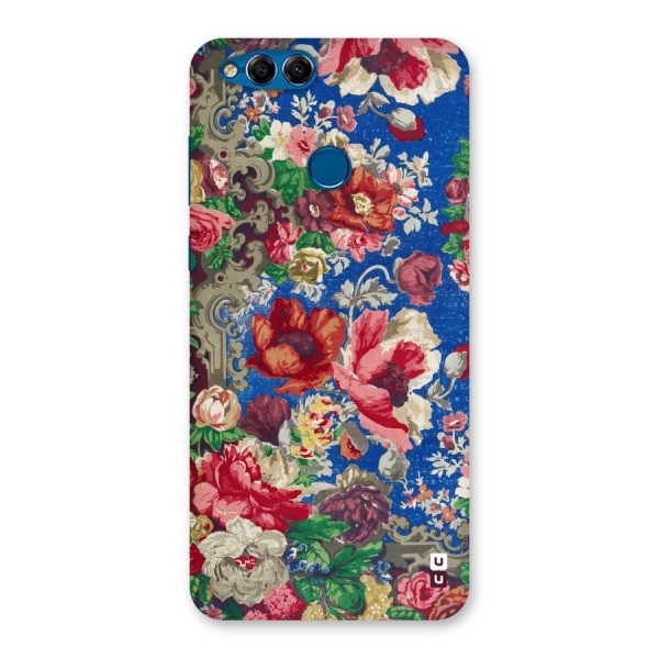 Block Printed Flowers Back Case for Honor 7X