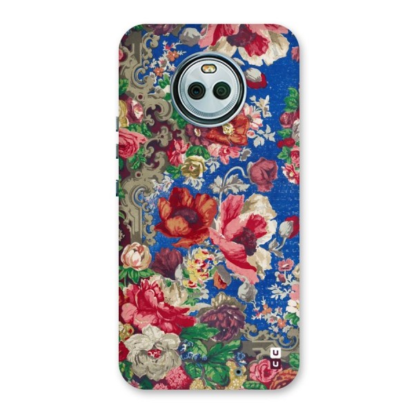 Block Printed Flowers Back Case for Moto X4