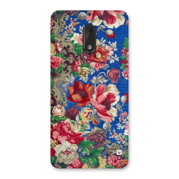 Block Printed Flowers Back Case for Nokia 6