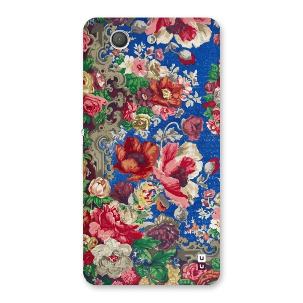 Block Printed Flowers Back Case for Xperia Z3 Compact