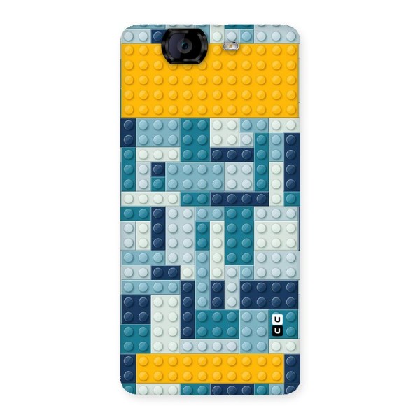 Blocks Blues Back Case for Canvas Knight A350