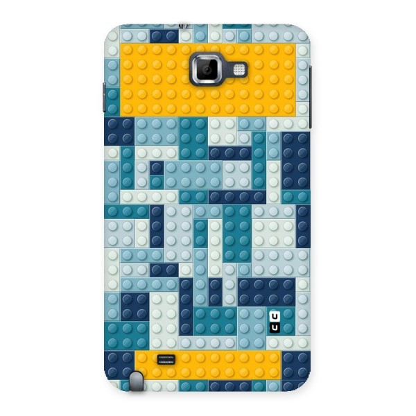 Blocks Blues Back Case for Galaxy Note