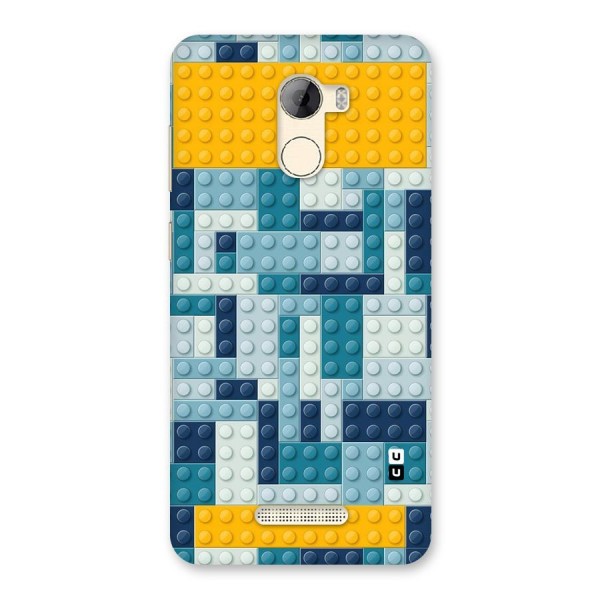 Blocks Blues Back Case for Gionee A1 LIte
