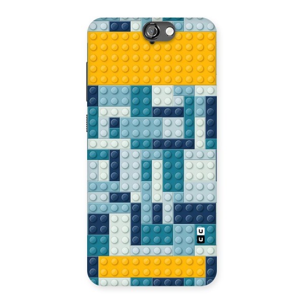Blocks Blues Back Case for HTC One A9