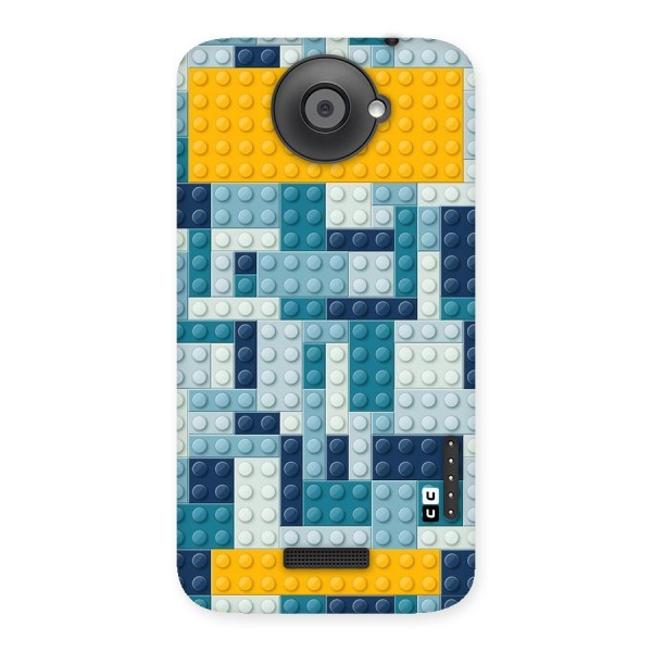 Blocks Blues Back Case for HTC One X