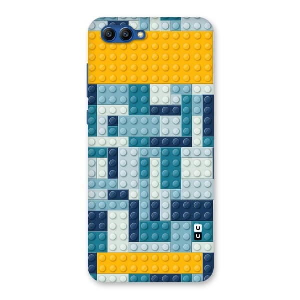 Blocks Blues Back Case for Honor View 10