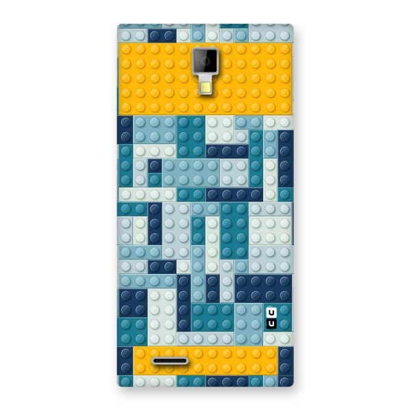 Blocks Blues Back Case for Micromax Canvas Xpress A99