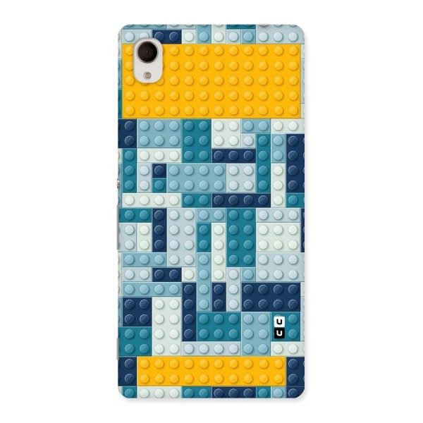 Blocks Blues Back Case for Sony Xperia M4