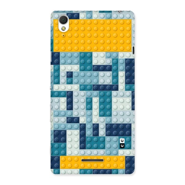 Blocks Blues Back Case for Sony Xperia T3