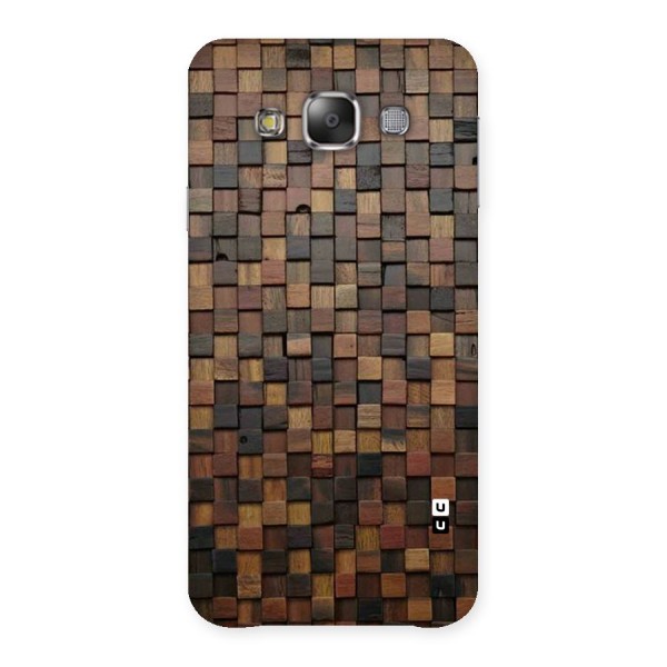 Blocks Of Wood Back Case for Galaxy E7