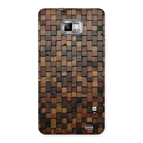 Blocks Of Wood Back Case for Galaxy S2