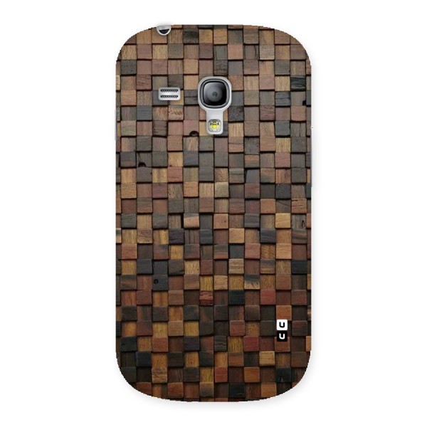 Blocks Of Wood Back Case for Galaxy S3 Mini