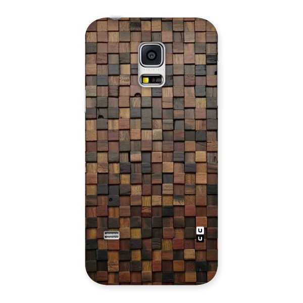 Blocks Of Wood Back Case for Galaxy S5 Mini
