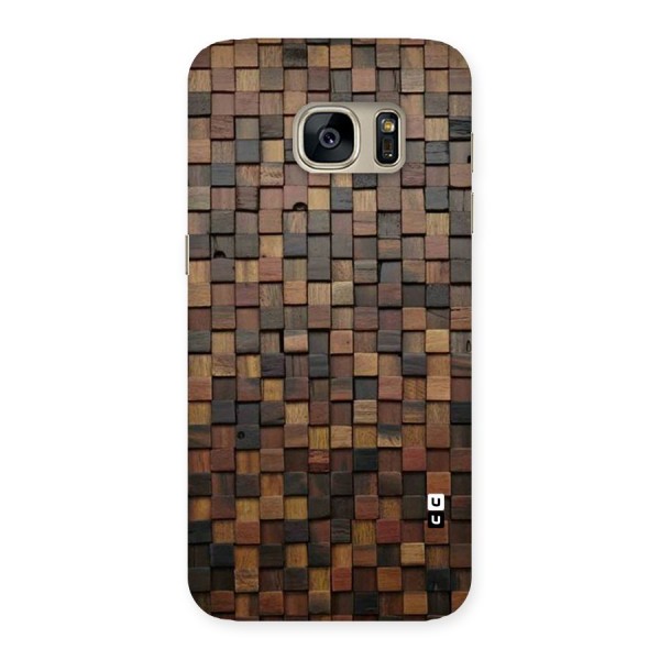 Blocks Of Wood Back Case for Galaxy S7