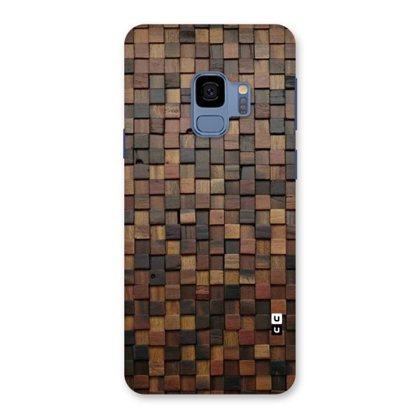 Blocks Of Wood Back Case for Galaxy S9