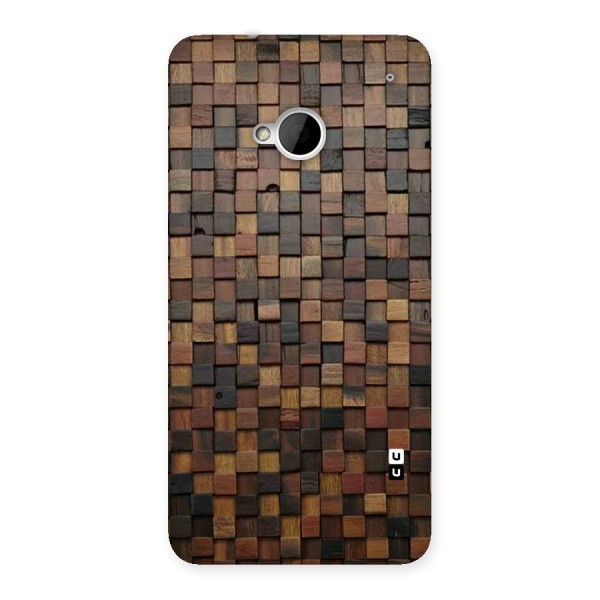 Blocks Of Wood Back Case for HTC One M7