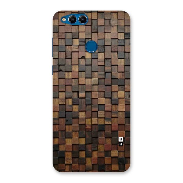 Blocks Of Wood Back Case for Honor 7X