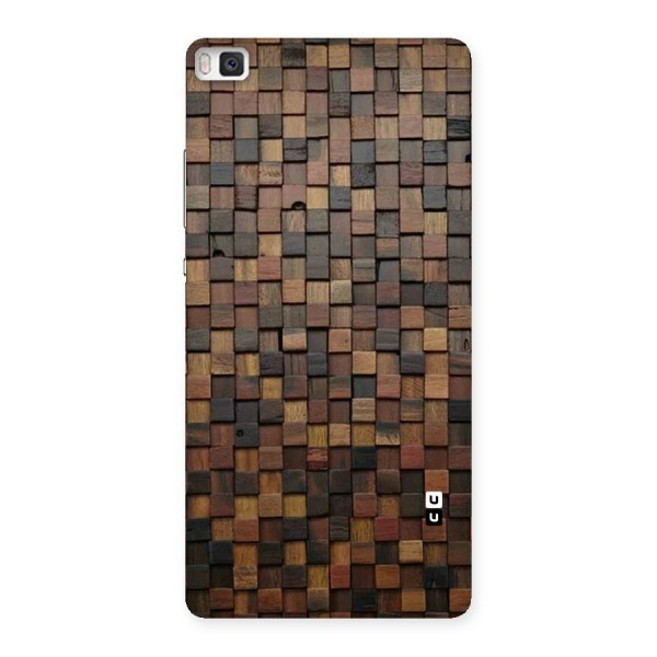 Blocks Of Wood Back Case for Huawei P8