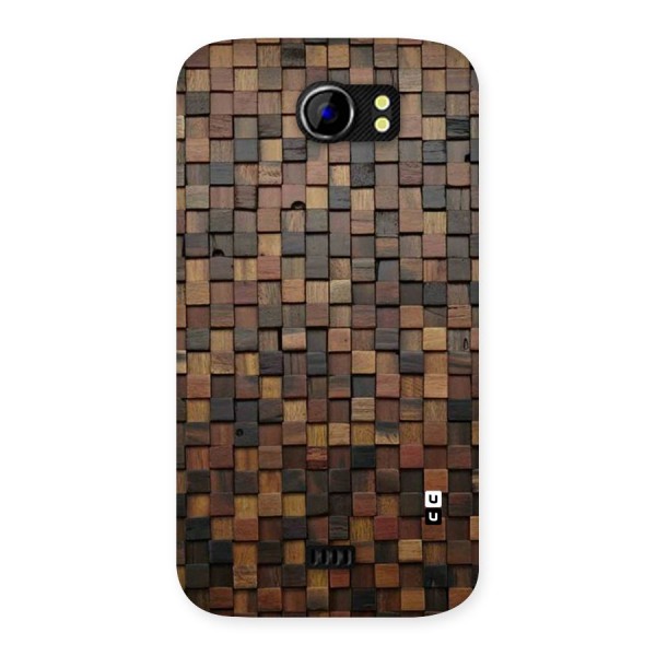 Blocks Of Wood Back Case for Micromax Canvas 2 A110