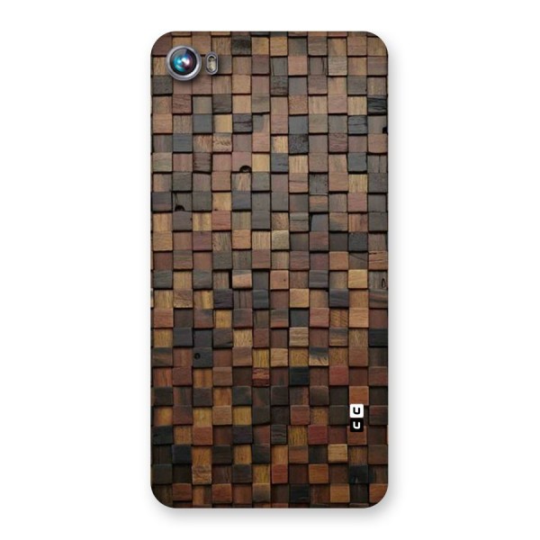 Blocks Of Wood Back Case for Micromax Canvas Fire 4 A107