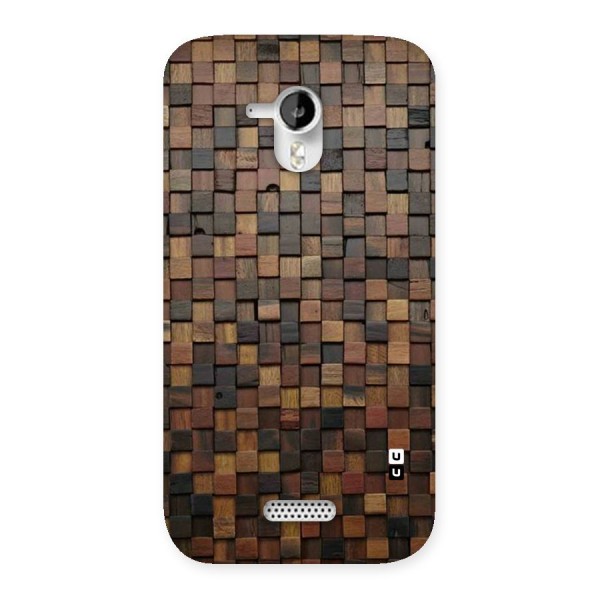 Blocks Of Wood Back Case for Micromax Canvas HD A116
