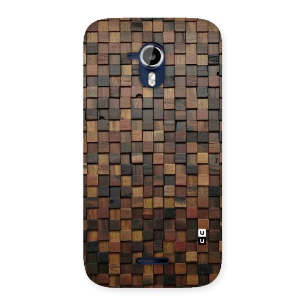 Blocks Of Wood Back Case for Micromax Canvas Magnus A117