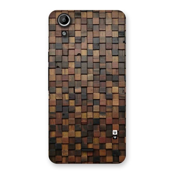 Blocks Of Wood Back Case for Micromax Canvas Selfie Lens Q345