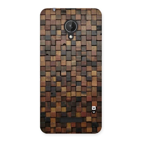 Blocks Of Wood Back Case for Micromax Canvas Spark Q380