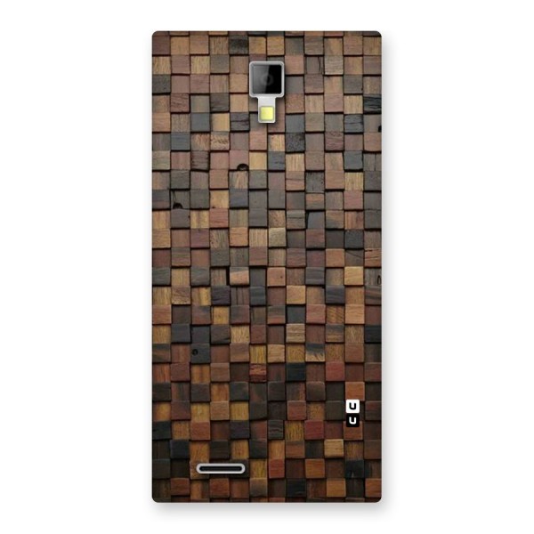 Blocks Of Wood Back Case for Micromax Canvas Xpress A99