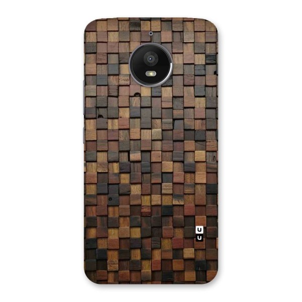 Blocks Of Wood Back Case for Moto E4 Plus