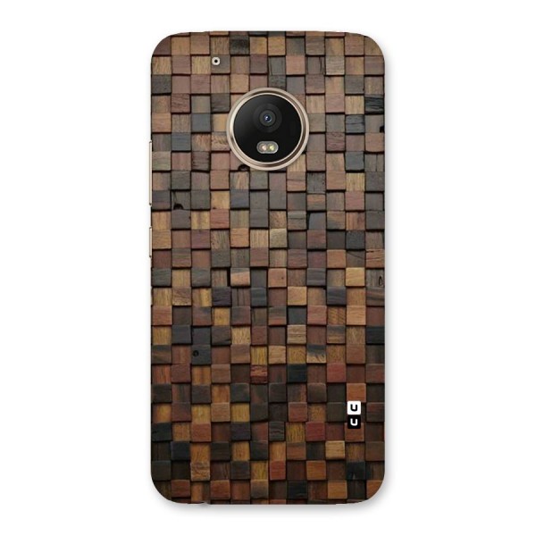 Blocks Of Wood Back Case for Moto G5 Plus