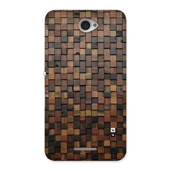 Blocks Of Wood Back Case for Sony Xperia E4