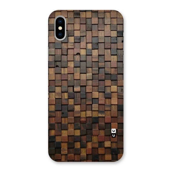 Blocks Of Wood Back Case for iPhone X