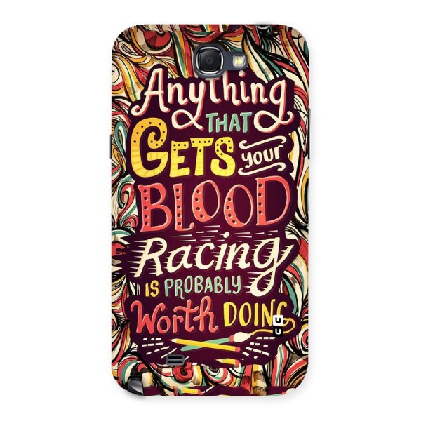 Blood Racing Back Case for Galaxy Note 2