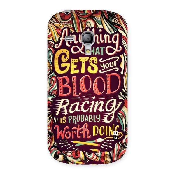 Blood Racing Back Case for Galaxy S3 Mini