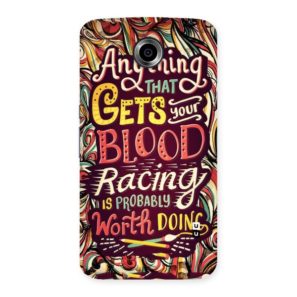 Blood Racing Back Case for Nexsus 6