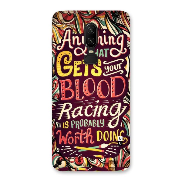 Blood Racing Back Case for OnePlus 6