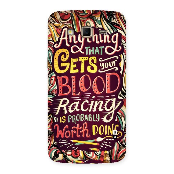 Blood Racing Back Case for Samsung Galaxy Grand 2