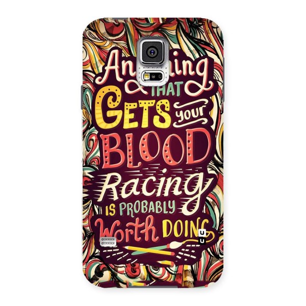 Blood Racing Back Case for Samsung Galaxy S5