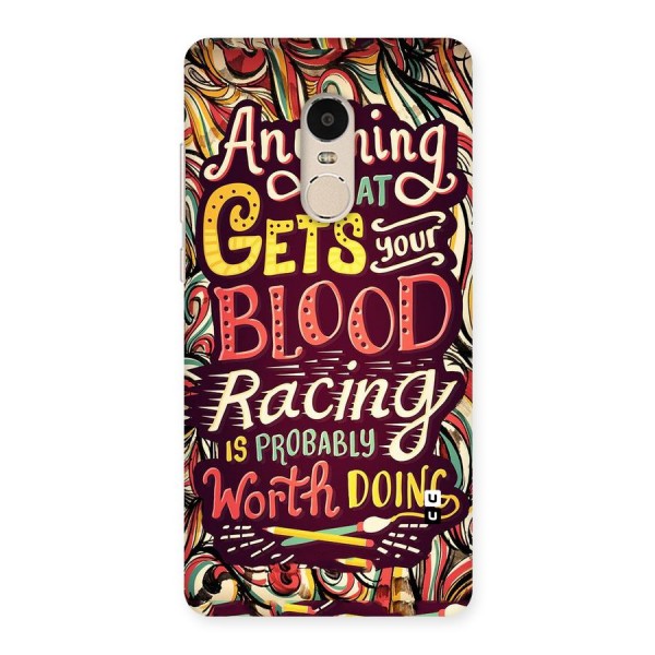 Blood Racing Back Case for Xiaomi Redmi Note 4