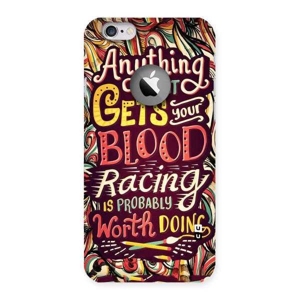 Blood Racing Back Case for iPhone 6 Logo Cut