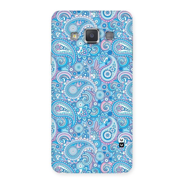Blue Block Pattern Back Case for Galaxy A3