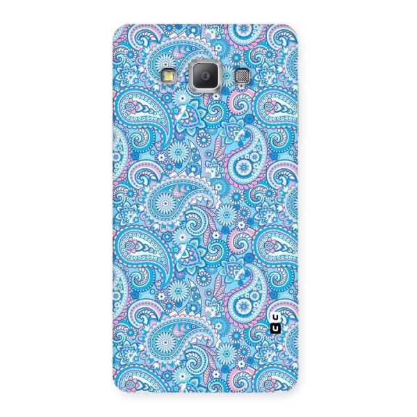 Blue Block Pattern Back Case for Galaxy A7