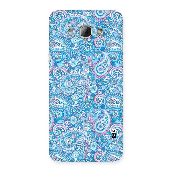 Blue Block Pattern Back Case for Galaxy A8
