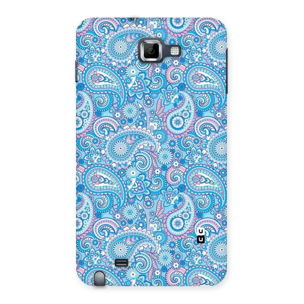 Blue Block Pattern Back Case for Galaxy Note