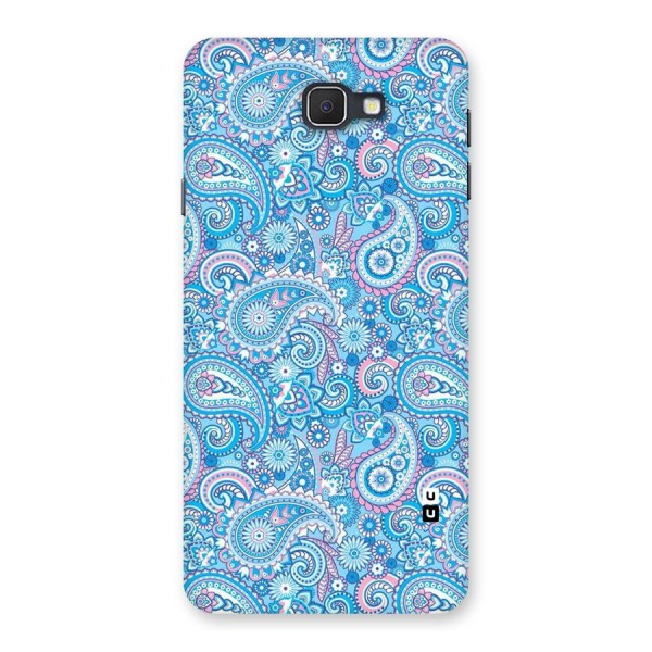Blue Block Pattern Back Case for Galaxy On7 2016