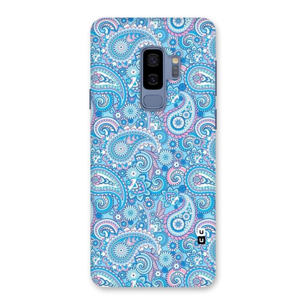 Blue Block Pattern Back Case for Galaxy S9 Plus