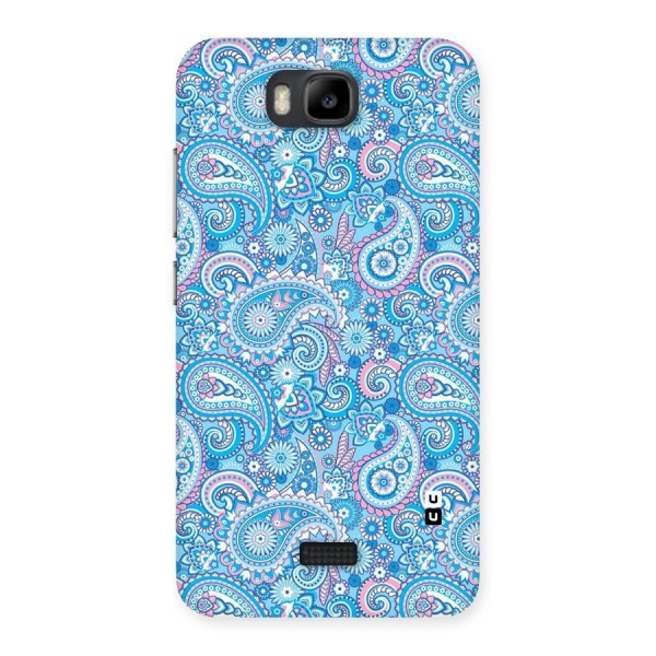 Blue Block Pattern Back Case for Honor Bee