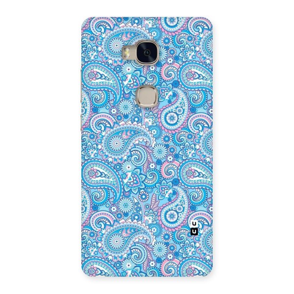 Blue Block Pattern Back Case for Huawei Honor 5X
