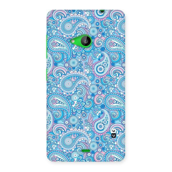 Blue Block Pattern Back Case for Lumia 535